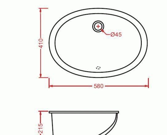 Раковина - ArtCeram, Diana, 41x58x21.5 см, А0002347045 / DIL001 01 00 bi*0 / DIL001 01 00
