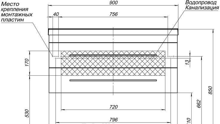 Aquanet Нота, Тумба с раковиной, 00287708