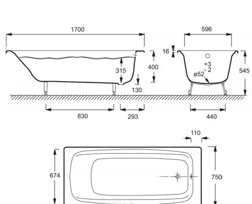 Jacob Diapason, Чугунная ванна, E2926-00 / E2926-00 RUB