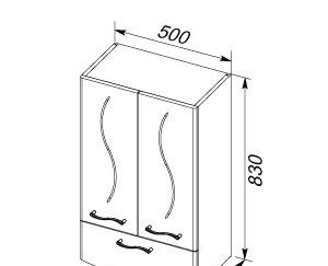 Aquanet Моника, Шкаф, 00186780