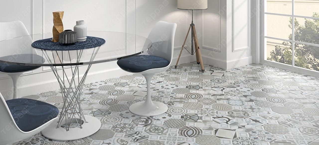 Картинка Geotiles Flow, Керамогранит, 60x60 см