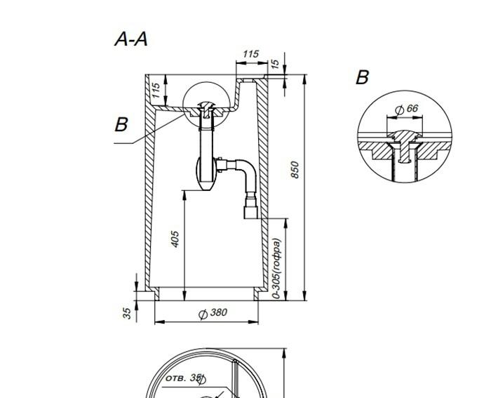 Раковина - Salini, Armonia, 45x45x85 см, 130124M/с 1отв