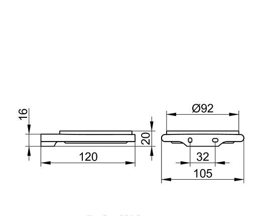 Keuco Edition 400, Мыльница, 11555 059000