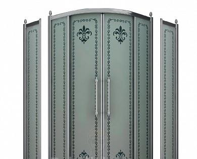 Душевой уголок - Cezares, Retro, 130x100x195 см, RETRO-A-RH-2-130/100-SCORREVOLE-CP-Cr