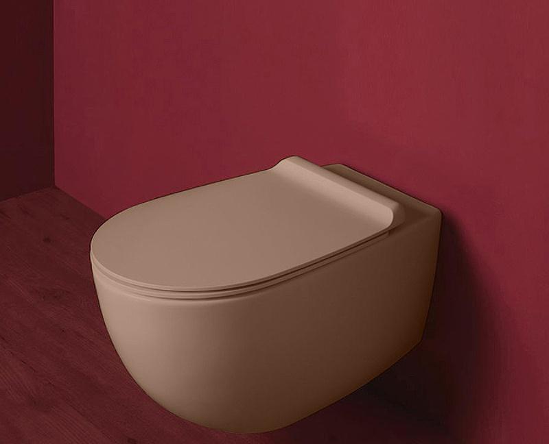 Simas Vignoni, Унитаз подвесной, VI18VERT moka  matt