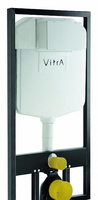 Vitra Zentrum, Унитаз подвесной с инсталляцией и кнопкой, 9012B003-7206