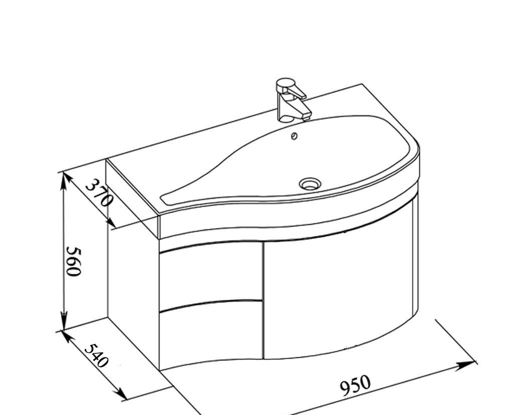 Aquanet Сопрано, Комплект (гарнитур), AURORA-700-2C-SO-CP
