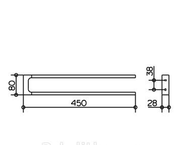 Keuco Edition 11, Полотенцедержатель, 11118 010000