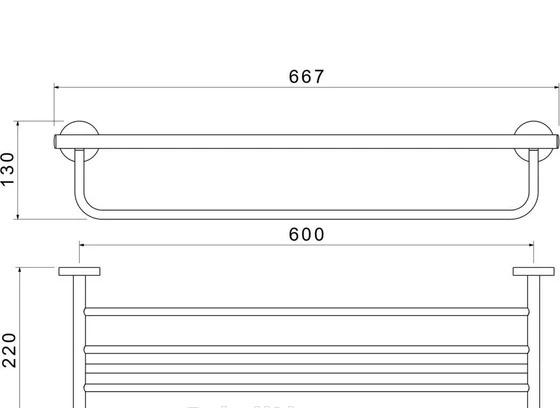 Aquatek Оберон, Полка-решетка, AQ4215CR