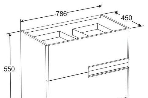 Roca Victoria Nord, Тумба для раковины, ZRU9000097