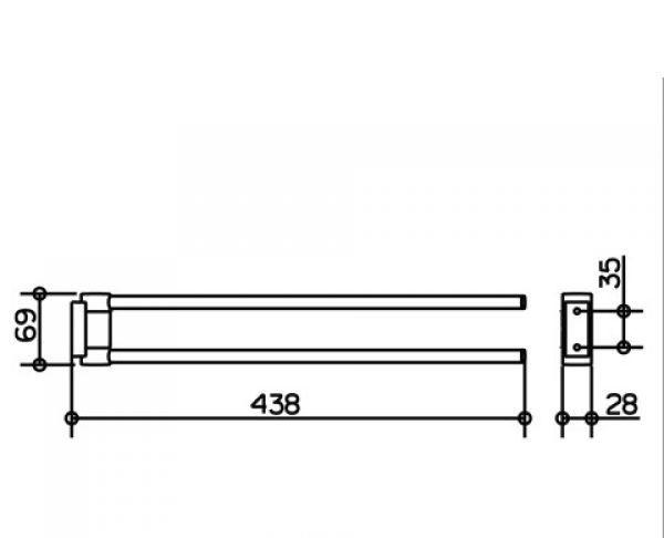 Keuco Plan Care, Полотенцедержатель, 14918 010000 / 14918010000