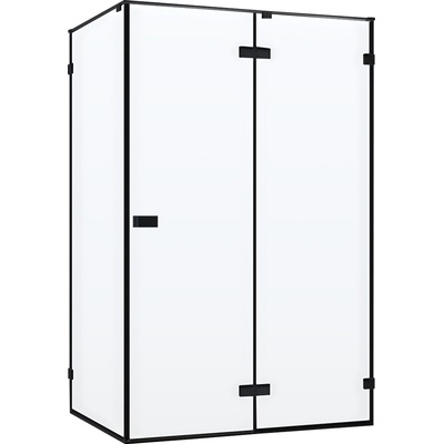 Душевой уголок - Cezares, Bellagio, 90x120x196.8 см, AH-1-120/90-C-NERO / BELLAGIO-AH-1-120/90-C-NERO