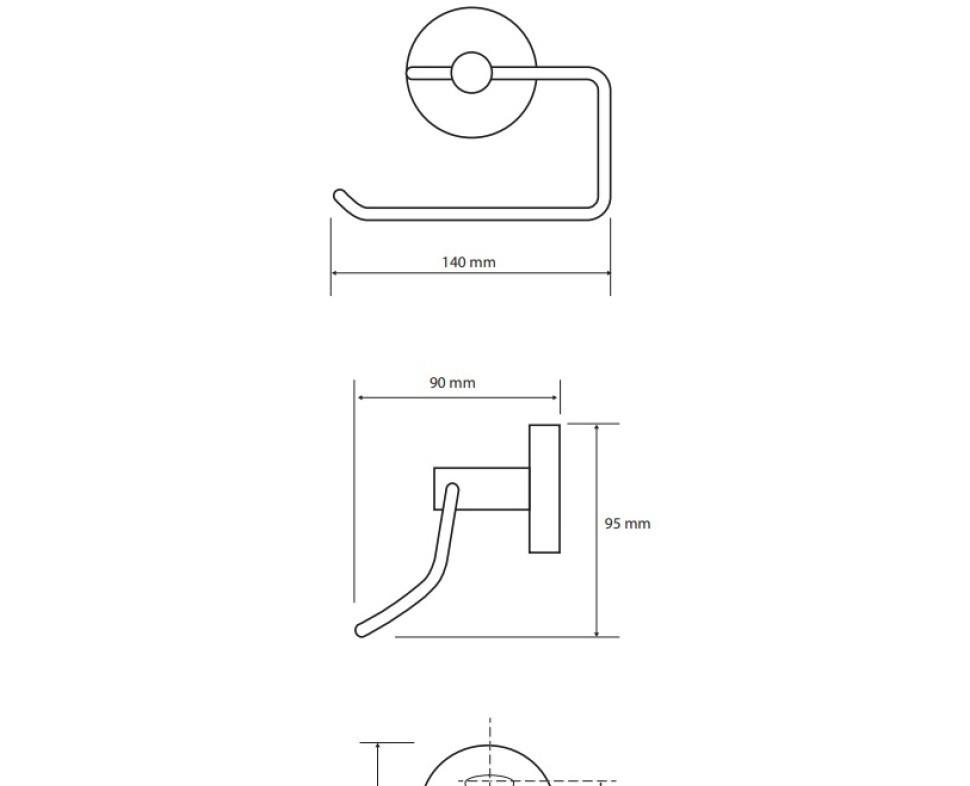 Bemeta Sablo, Держатель туалетной бумаги, 160112042