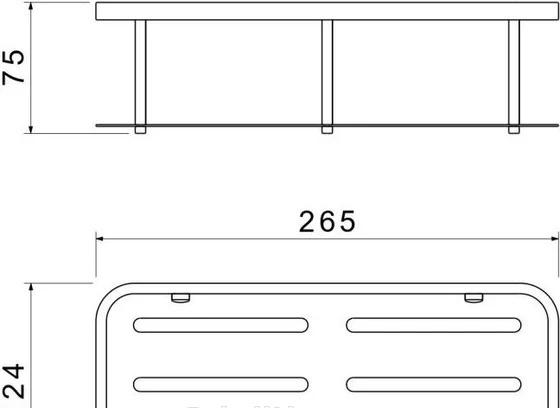 Aquatek без коллекции, Полка-решетка, AQ4936CR