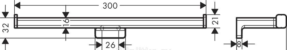 Hansgrohe AddStoris, Держатель для запасных рулонов, 41748000