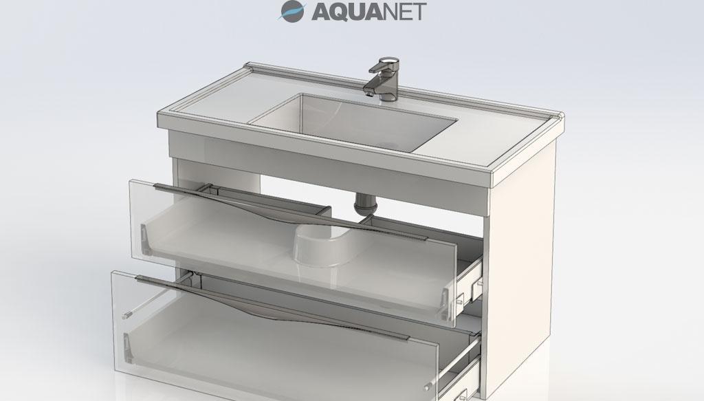 Aquanet Эвора, Тумба для раковины, 8-600-Л / №8-600-Л