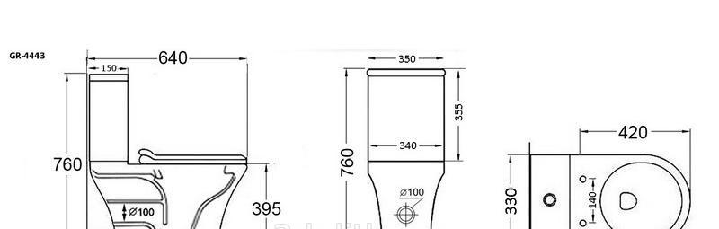 Grossman без коллекции, Унитаз компакт, GR-4443S