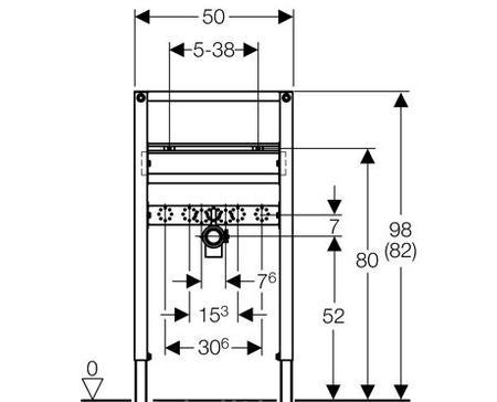 Инсталляция для раковины - Geberit, Duofix, 7.5x50x98 см, 111.490.00.1