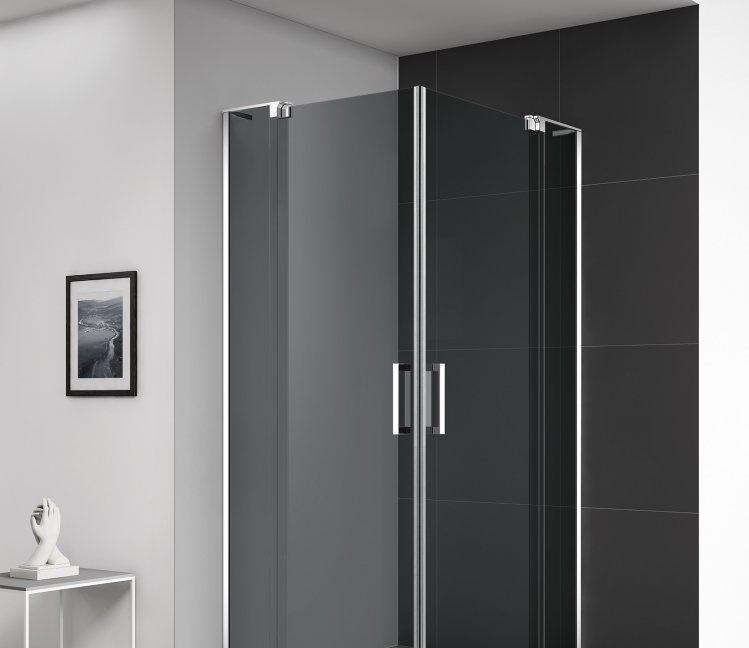 Душевой уголок - Cezares, Slider, 100x100x195 см, SLIDER-A-2-90/100-GRIGIO-Cr