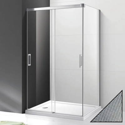 Душевой уголок - Cezares, Tandem, 101x119x190 см, TANDEM-SOFT-AH-2-120/100-P-Cr-R / SOFT-AH-2-120/100-P-Cr-R