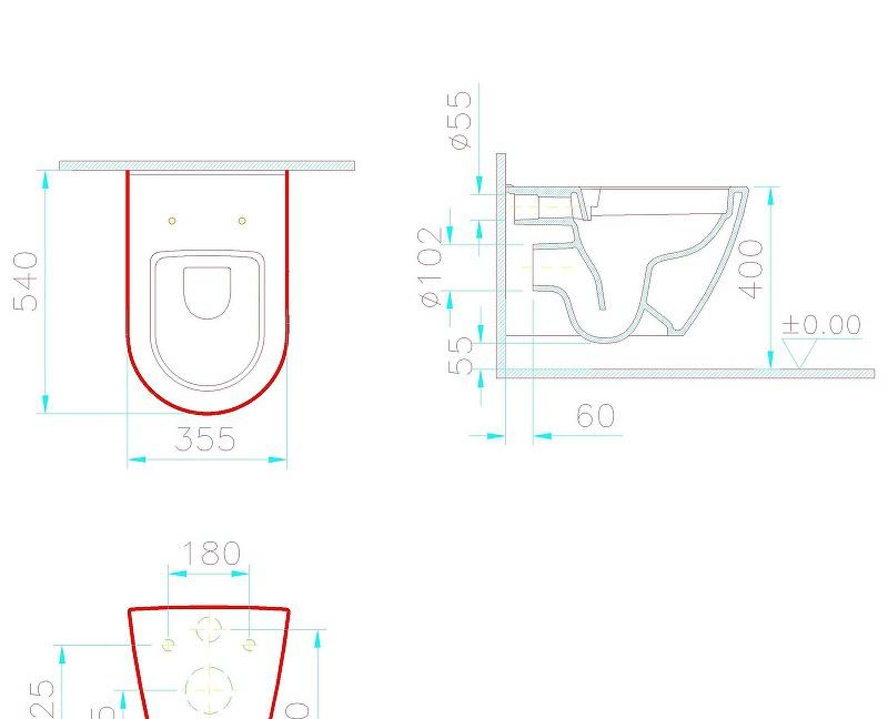 Vitra Sanibelle, Унитаз подвесной, 7551B003-0075