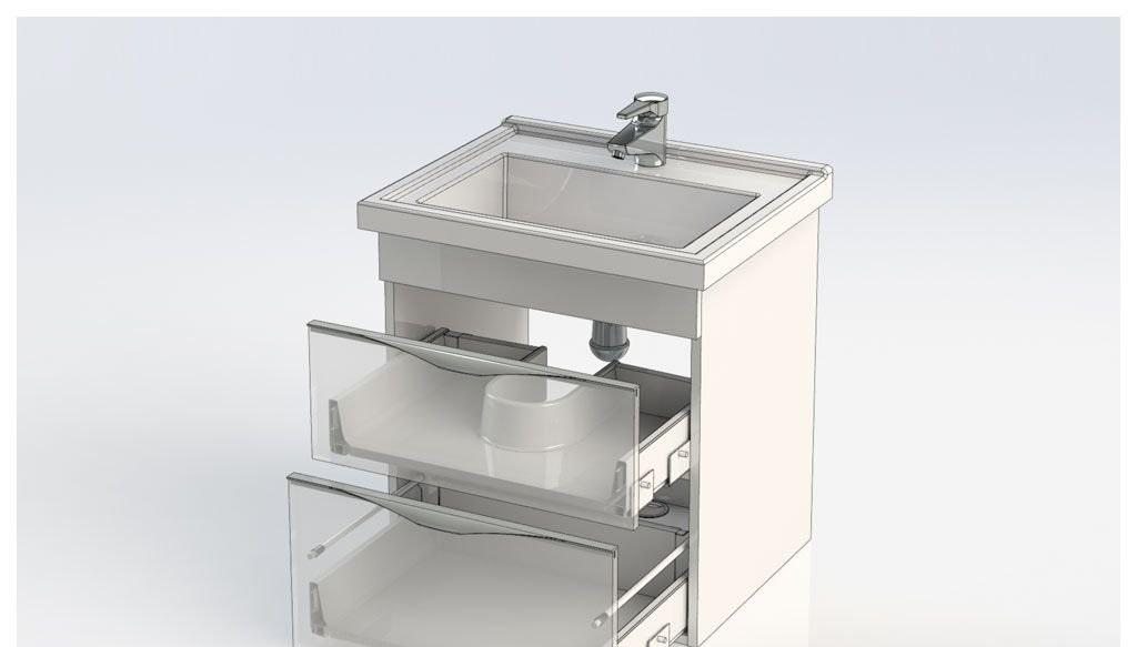 Aquanet Эвора, Тумба с раковиной, 00213084