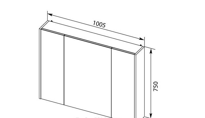 Aquanet Остин, Шкаф-зеркало, 00201728