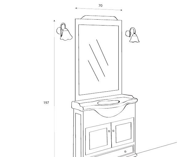 Cezares Star Cassetti, Тумба для раковины, ST75C.03