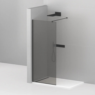 Душевая перегородка - Cezares, Liberta, 120x110x195 см, LIBERTA-L-1-110-120-GR-NERO