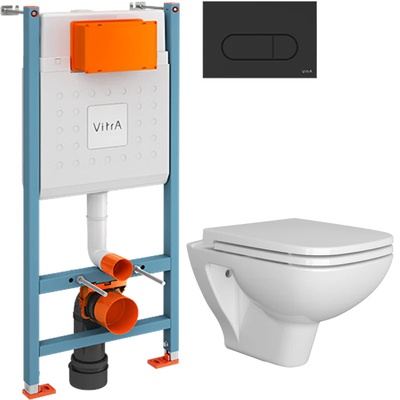 Vitra без коллекции, Унитаз подвесной с инсталляцией и кнопкой, BL-101N-FST / 00203340