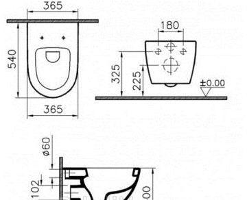 Vitra Sento, Унитаз подвесной, 7748B003-0075
