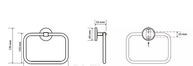 Bemeta Alfa, Полотенцедержатель, 102502062