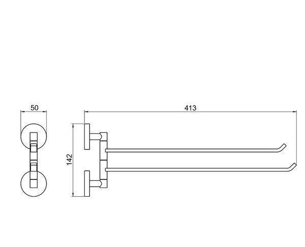 Aquatek Бетта, Полотенцедержатель, AQ4613MB