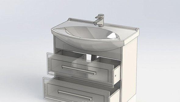 Aquanet Остин, Тумба с раковиной, 00203917