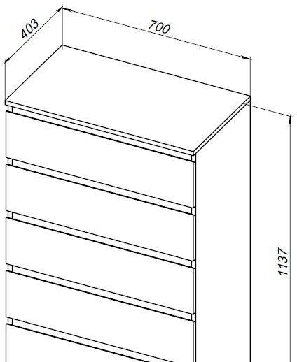 Aquanet Сканди, Комод, 00302551 / 302551