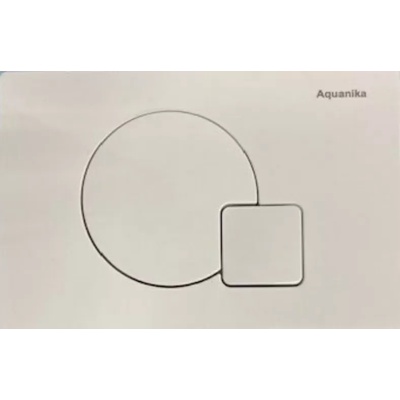 Кнопка смыва - Aquanika, Basic, 1.8x24.4x16 см, 01.02.48