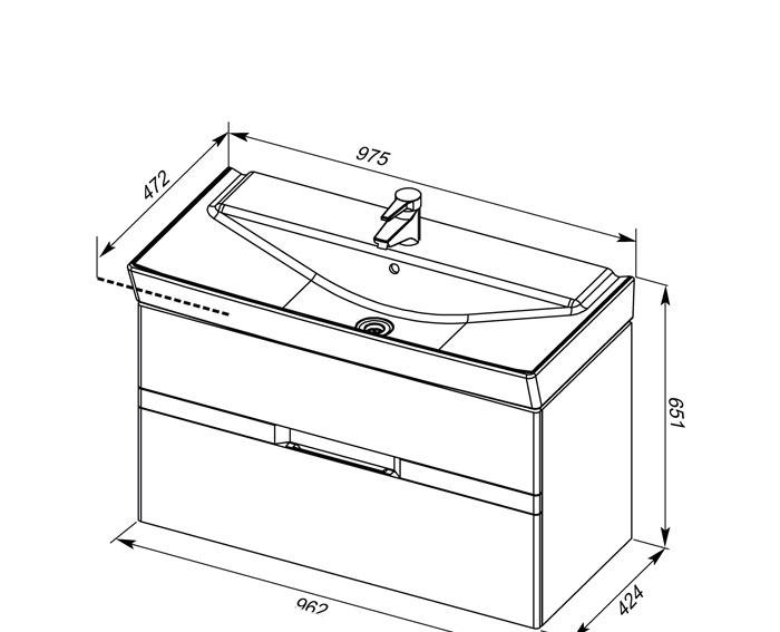 Aquanet Виго, Тумба для раковины, EB1219-N18