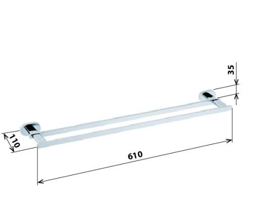 Bemeta Oval, Полотенцедержатель, 118404051