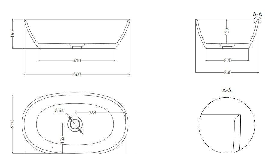 Salini Sofia, Раковина, 1101206SM