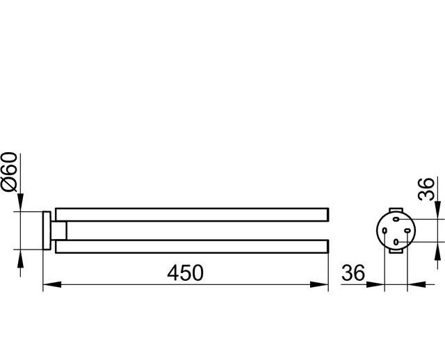 Keuco Edition 90, Полотенцедержатель, 19018 010000