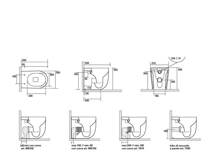Kerasan Nolita, Унитаз приставной, 531801
