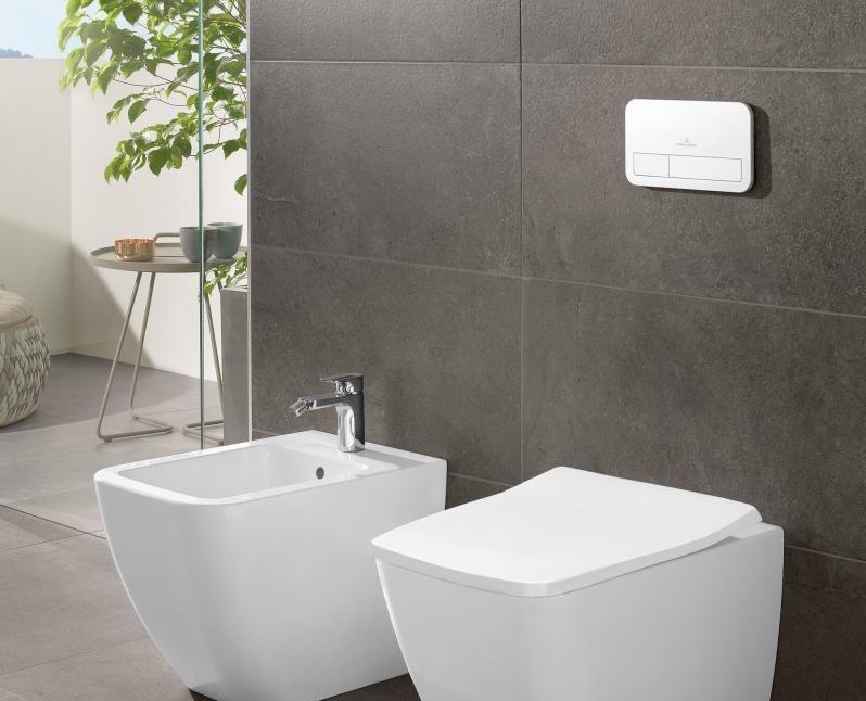 Кнопка смыва - Villeroy&Boch, Flush Plate E200, 3.55x25.3x14.5 см, 92249068