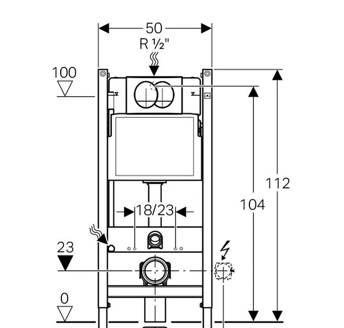 Aquatek Вега, Унитаз подвесной с инсталляцией и кнопкой, SET ВЕГА бел