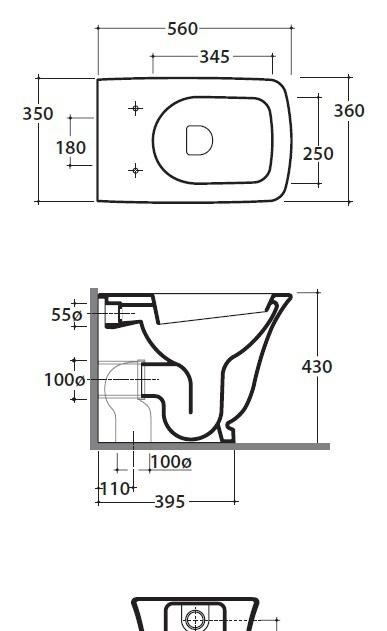Globo Relais, Унитаз приставной, RE001.BI