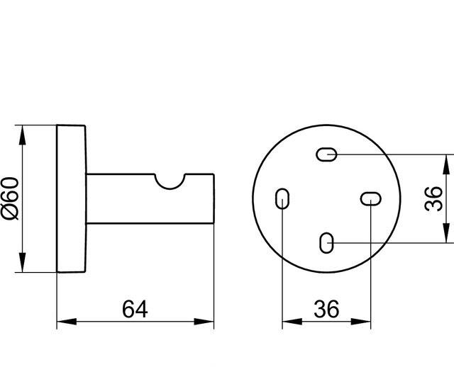Keuco Edition 90, Крючок, 19014010000 / 19014 010000