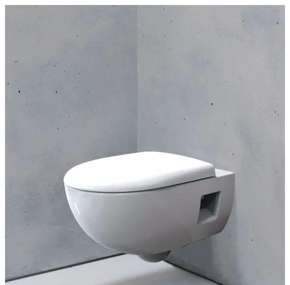 Geberit Renova, Унитаз подвесной с инсталляцией и кнопкой, 500.103.DW.R