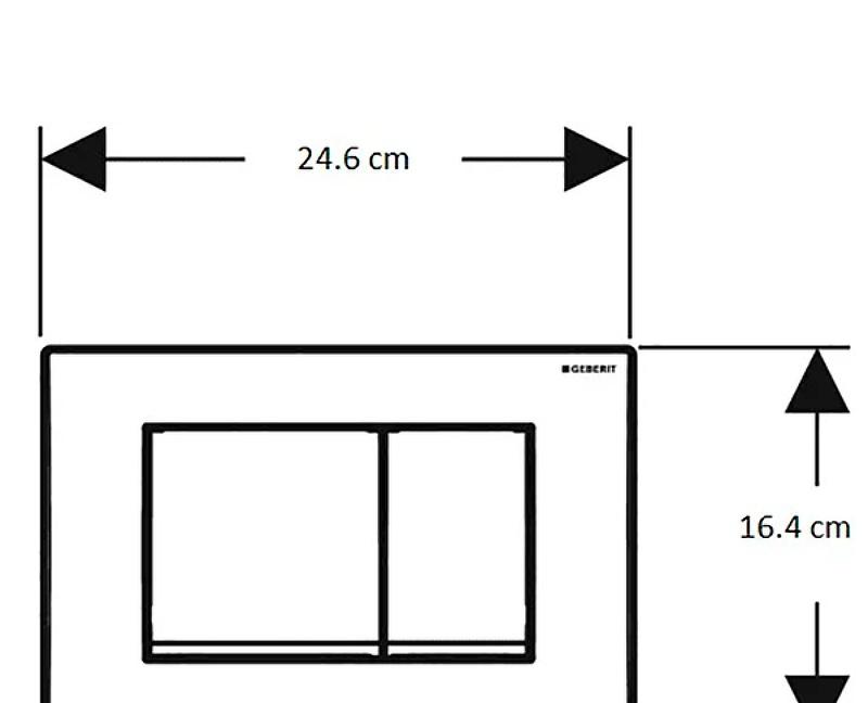 Инсталляция для унитаза - Geberit, Delta, 12x50x132 см, 458.163.21.1