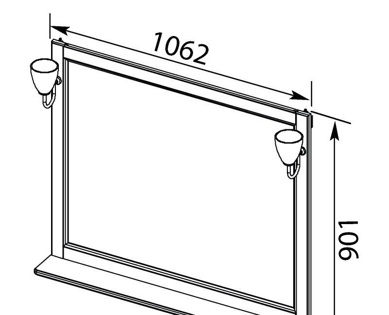 Aquanet Тесса, Зеркало, 00185819