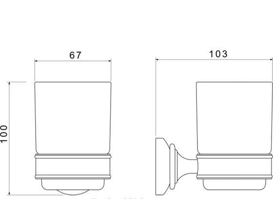 Aquatek Классик, Стакан, AQ4504CR