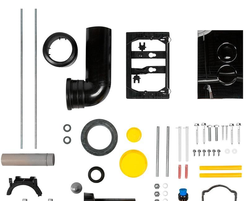 Aquatek Вега, Унитаз подвесной с инсталляцией и кнопкой, SET ВЕГА хром